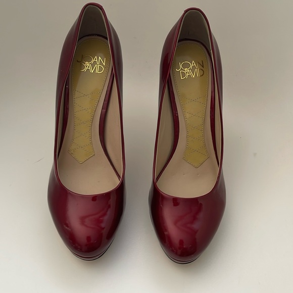 Joan & David Flipp Red Patent Leather Heels - Picture 1 of 5